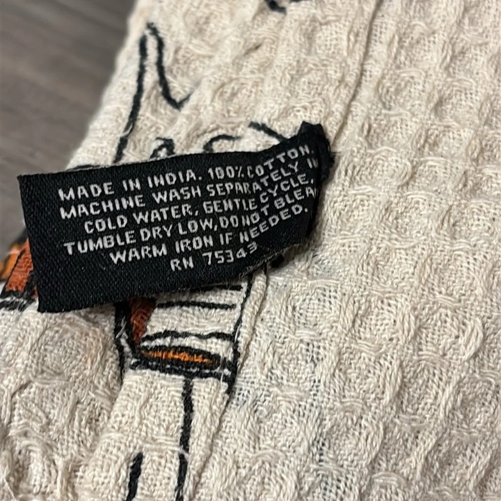 1 SET LEFT! NWT RACHEL ZOE GHOST READING BOOK KITCHEN TOWELS SET OF 3  NWT